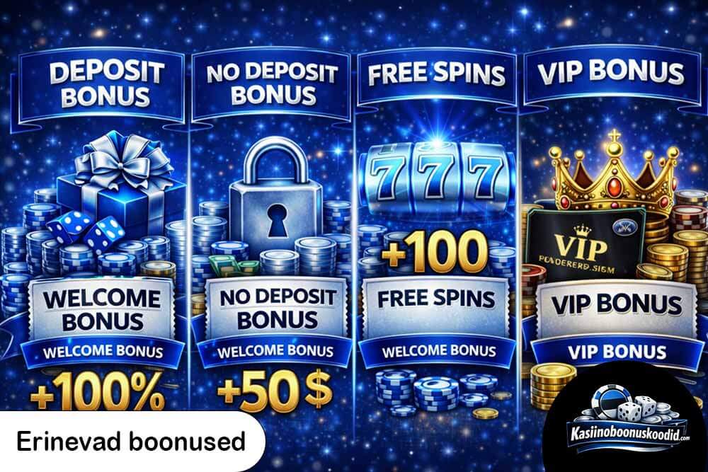 Milliseid erinevaid tervitusboonuseid on